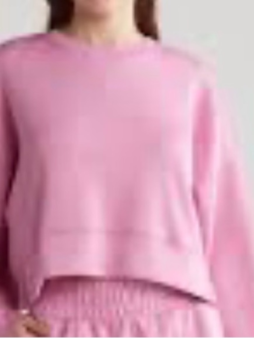 Women’s Pink Crewneck Scuba Sweater